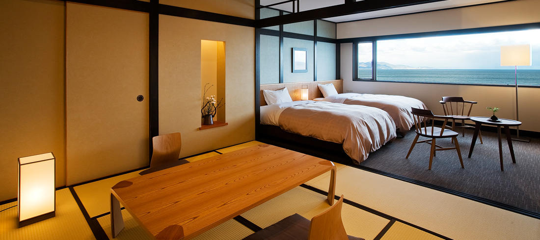 7F Japanese-western style rooms on the top floor